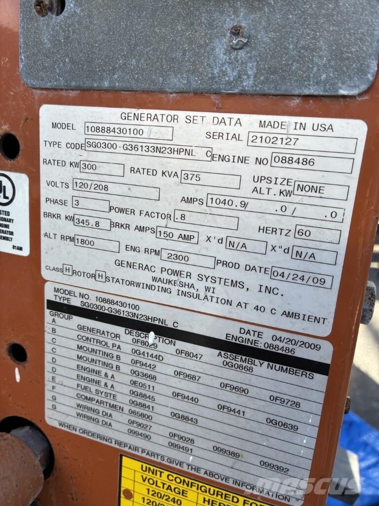 Generac SG300 Γεννήτριες αερίου