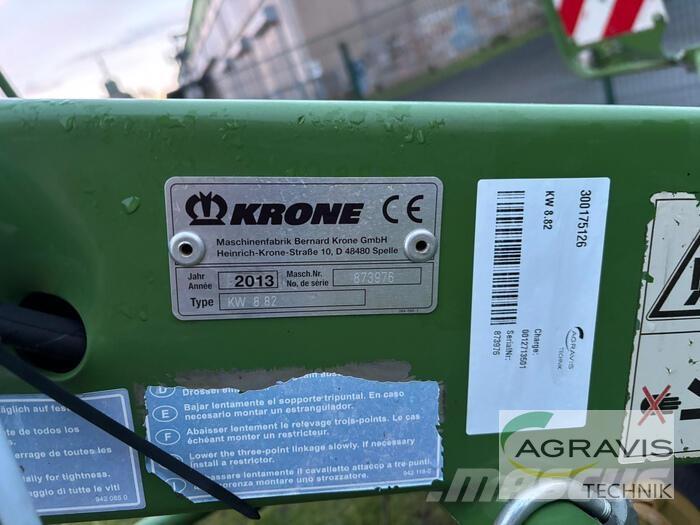 Krone KW 8.82 Τσουγκράνες και χορτοξηραντικές μηχανές