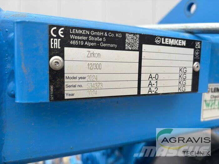 Lemken ZIRKON 12/300 Σβολοκόπτες και περιστροφικά άροτρα