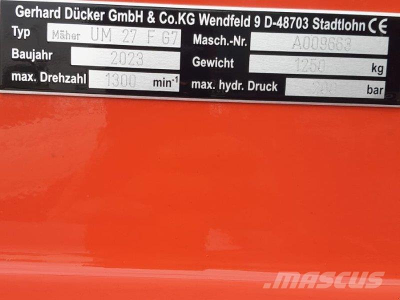 Dücker UM 27 Αναμικτήρες κοπροχώματος