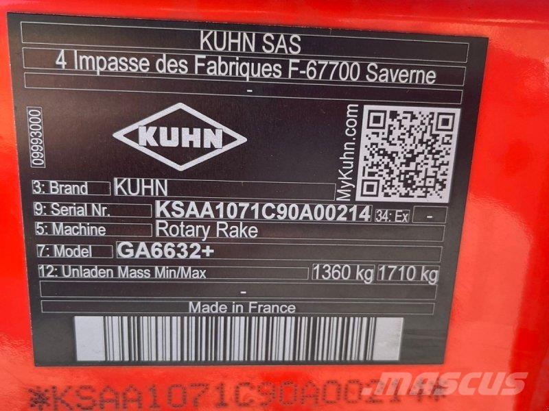 Kuhn GA 6632+ Αναμοχλευτήρες