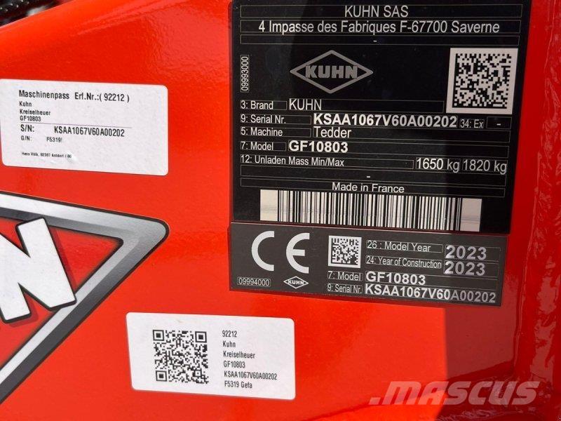 Kuhn GF 10803 Τσουγκράνες και χορτοξηραντικές μηχανές