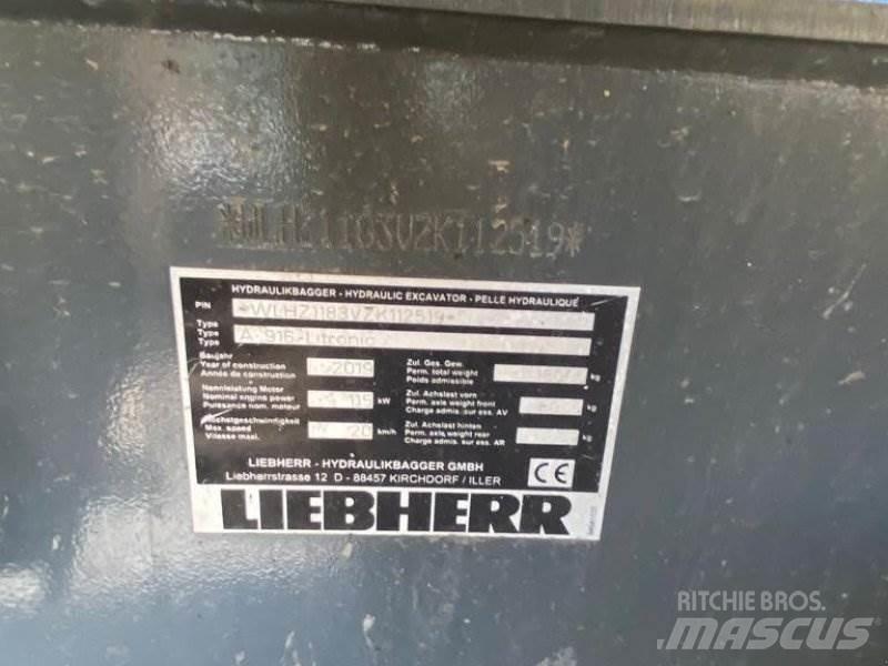 Liebherr A 916 Εκσκαφείς με τροχούς - λάστιχα