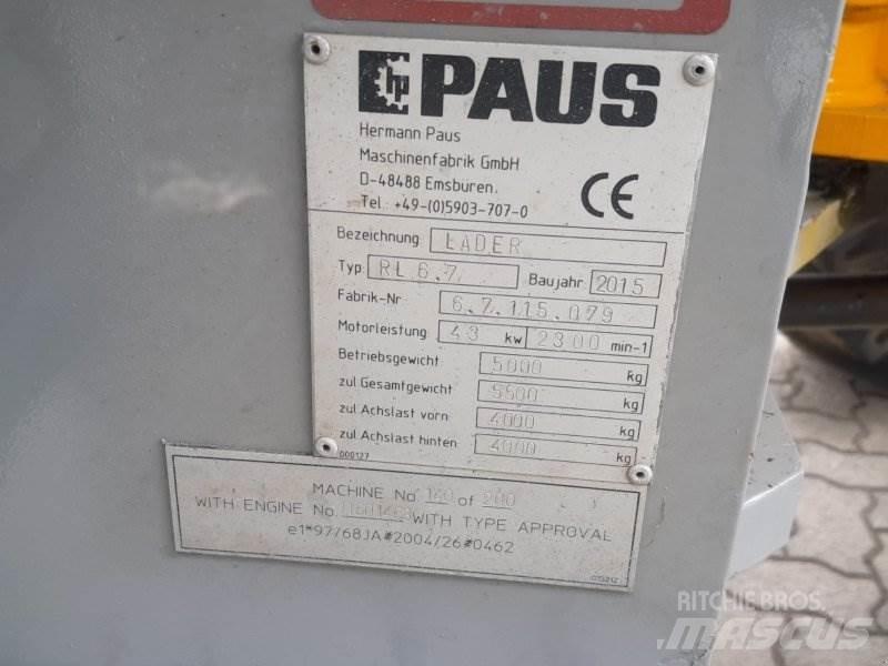 Paus RL 6.7 Φορτωτές με λάστιχα (Τροχοφόροι)