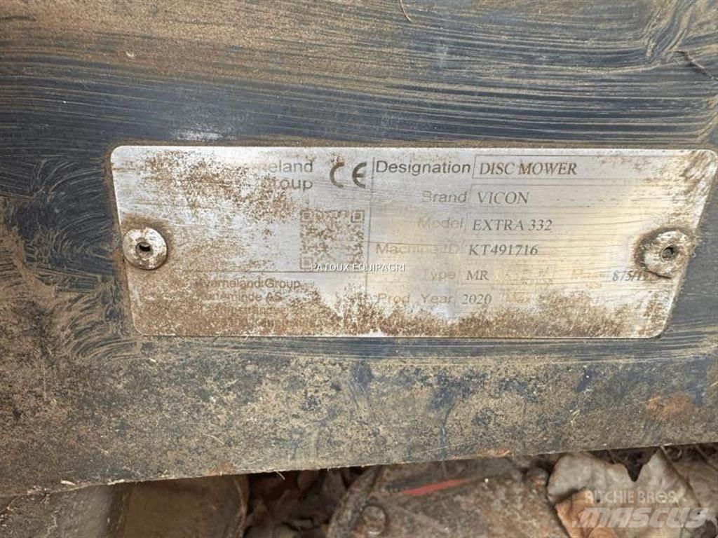 Vicon EXTRA 332 Σβολοκόπτες και περιστροφικά άροτρα