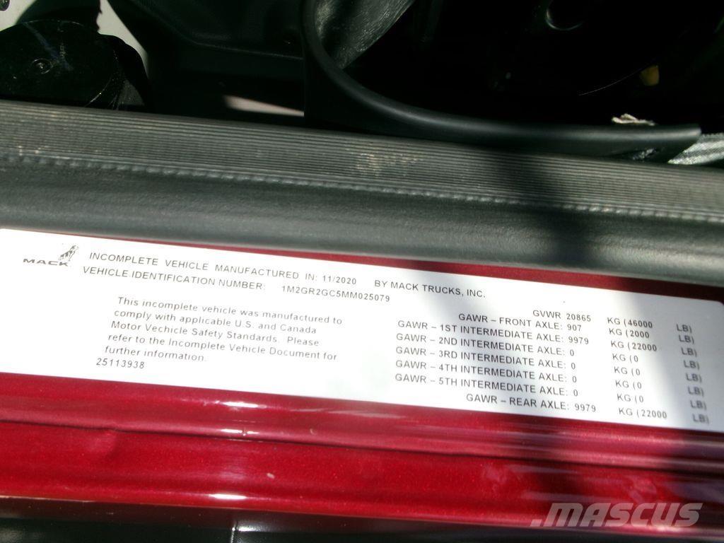 Mack GR64F Φορτηγά Ανατροπή