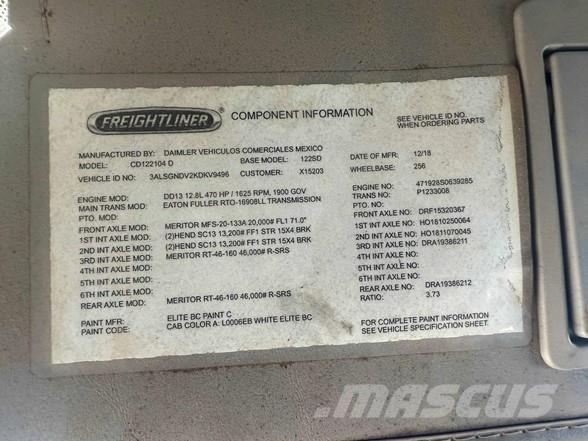 Freightliner 122SD Φορτηγά Ανατροπή