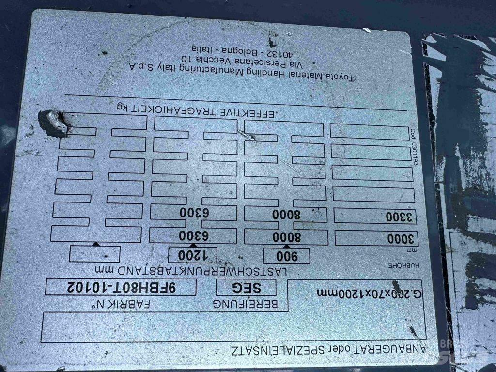 Toyota 9FBH80T Ηλεκτρικά περονοφόρα ανυψωτικά κλαρκ