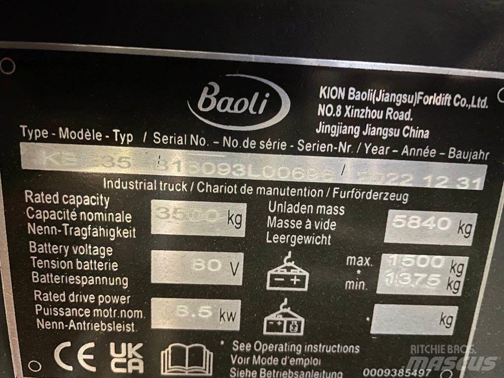 Baoli KBE35 Ηλεκτρικά περονοφόρα ανυψωτικά κλαρκ