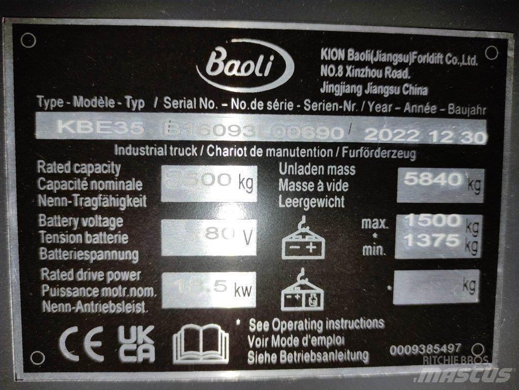 Baoli KBE35 Ηλεκτρικά περονοφόρα ανυψωτικά κλαρκ