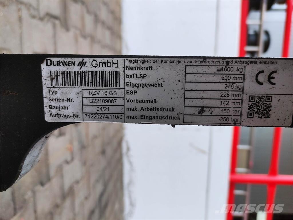 Durwen RZV 16 GS Χειρισμός Υλικών - Άλλα