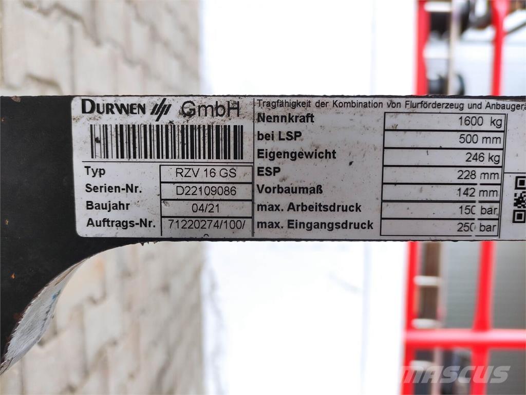 Durwen RZV 16 GS Χειρισμός Υλικών - Άλλα