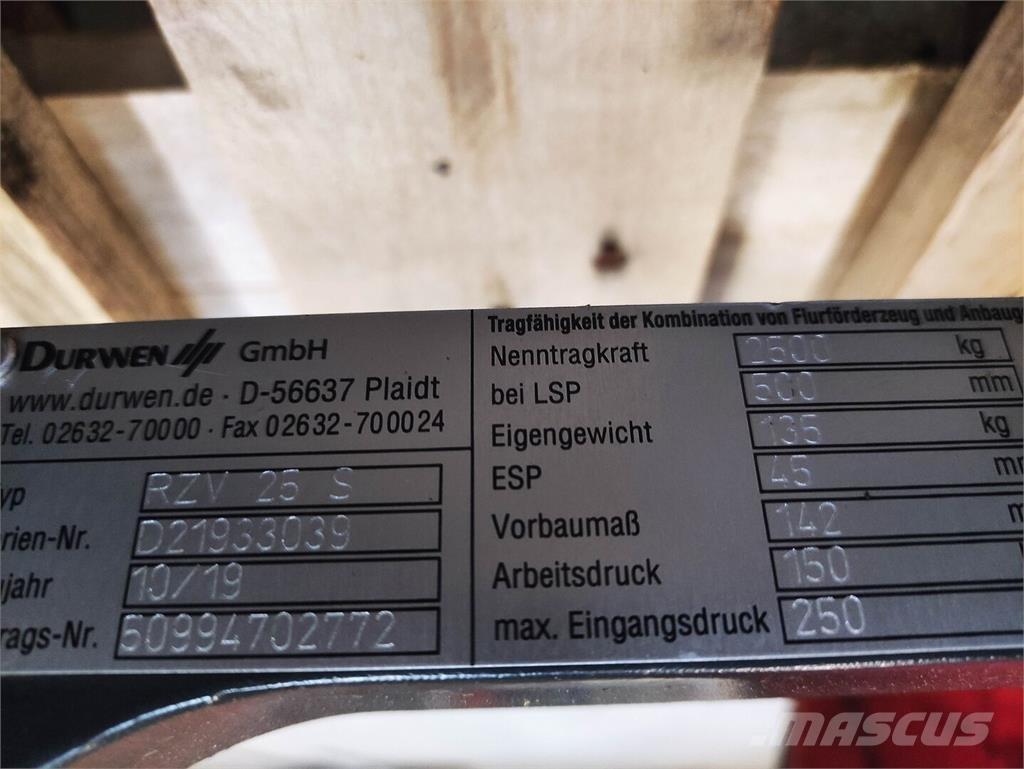 Durwen RZV 25 S Χειρισμός Υλικών - Άλλα