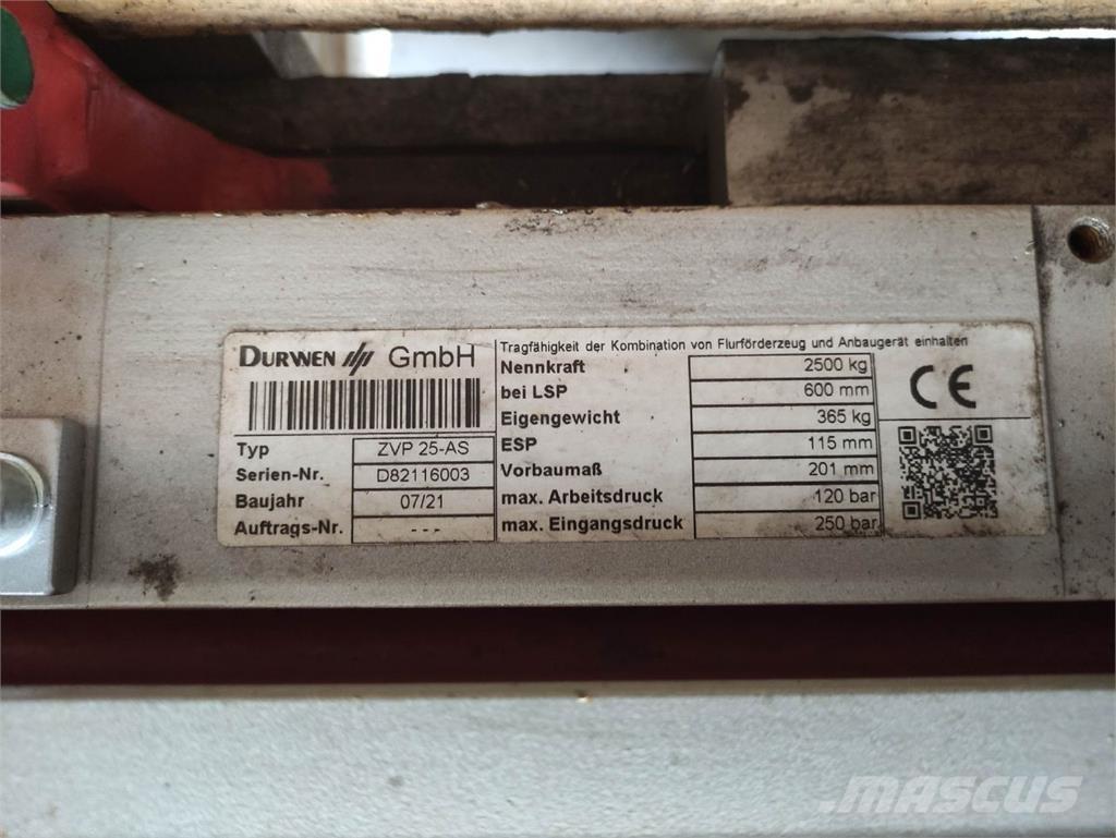 Durwen ZVP25-AS Εξαρτήματα συγκράτησης δεμάτων