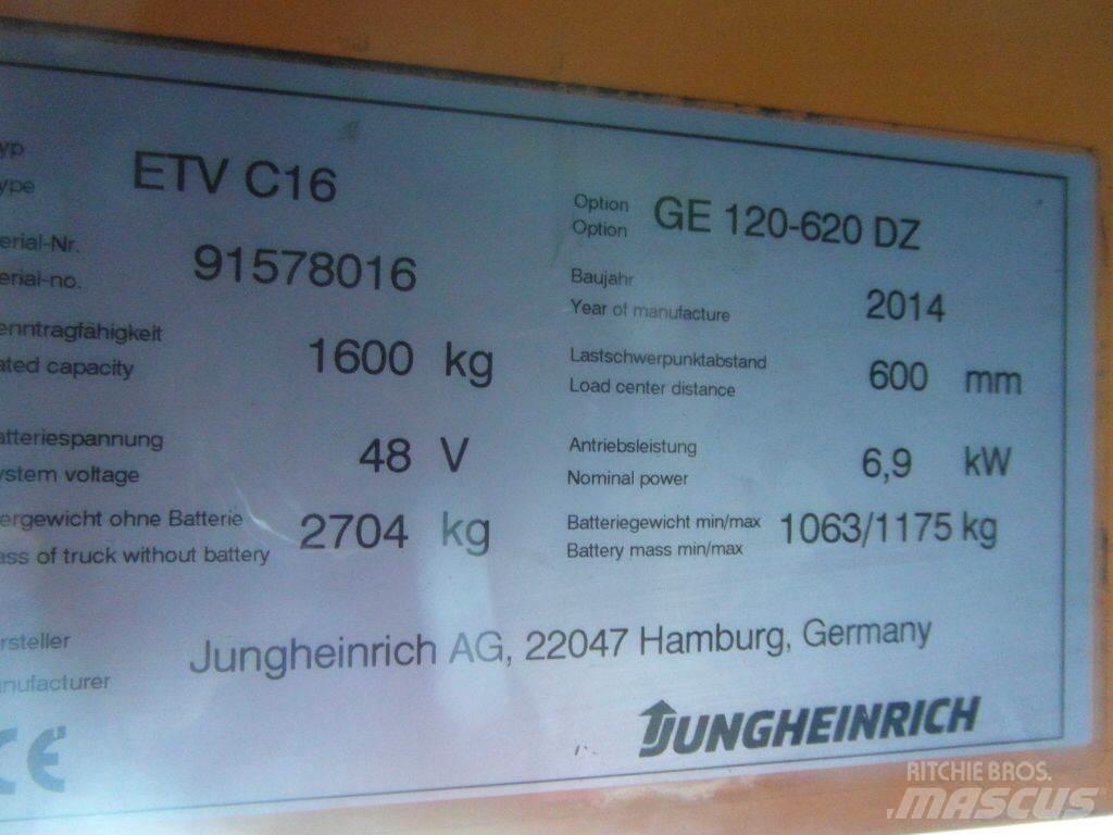 Jungheinrich ETVC16 Ανυψωτικά στενών δρόμων