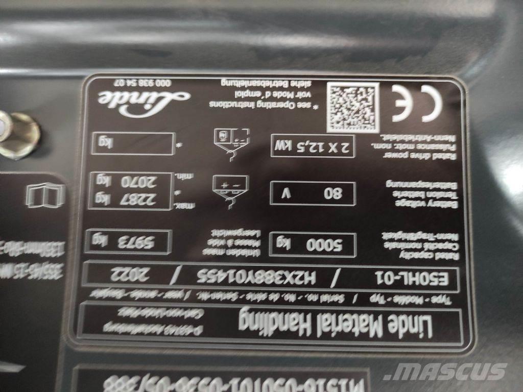 Linde E50HL-01-388 Ηλεκτρικά περονοφόρα ανυψωτικά κλαρκ