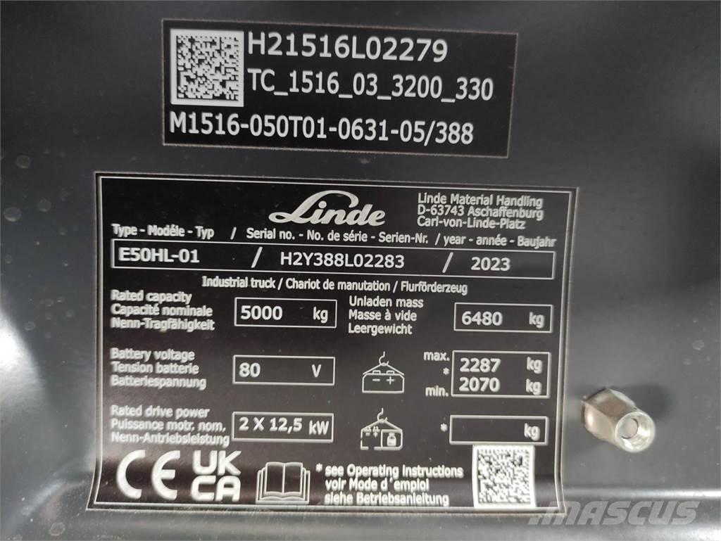Linde E50HL-388 Ηλεκτρικά περονοφόρα ανυψωτικά κλαρκ