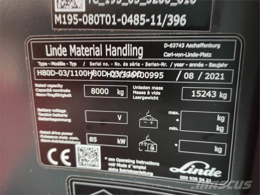 Linde H80D-1100-03-396 Πετρελαιοκίνητα Κλαρκ