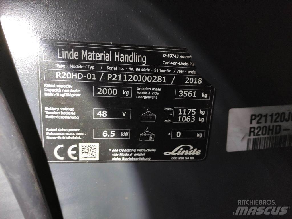 Linde R20HD-01-1120 Ανυψωτικά στενών δρόμων