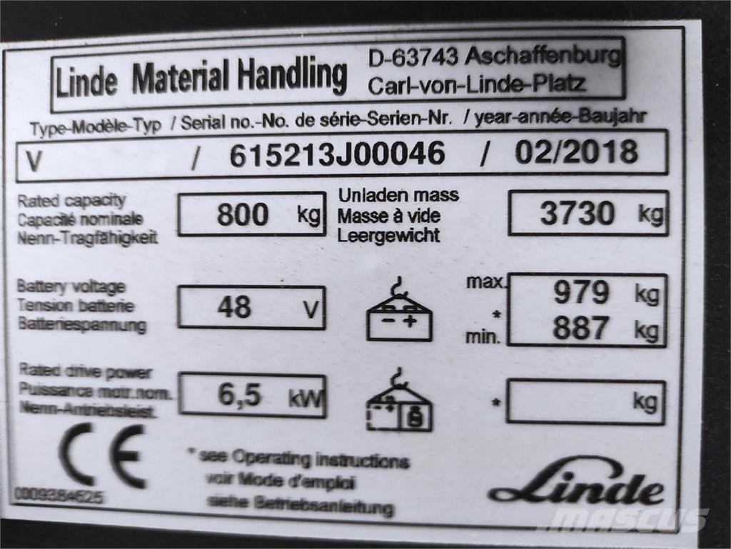 Linde V Modular Περονοφόρο ανυψωτικό συλλογής παραγγελιών μεγάλου ύψους