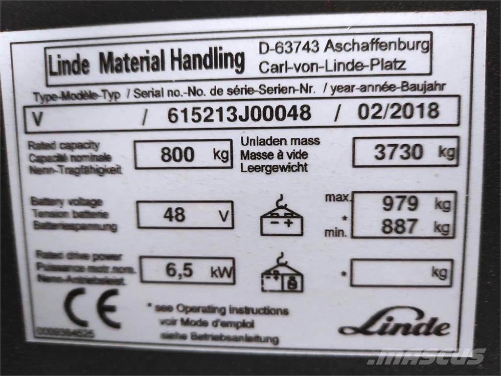 Linde V Modular Περονοφόρο ανυψωτικό συλλογής παραγγελιών μεγάλου ύψους