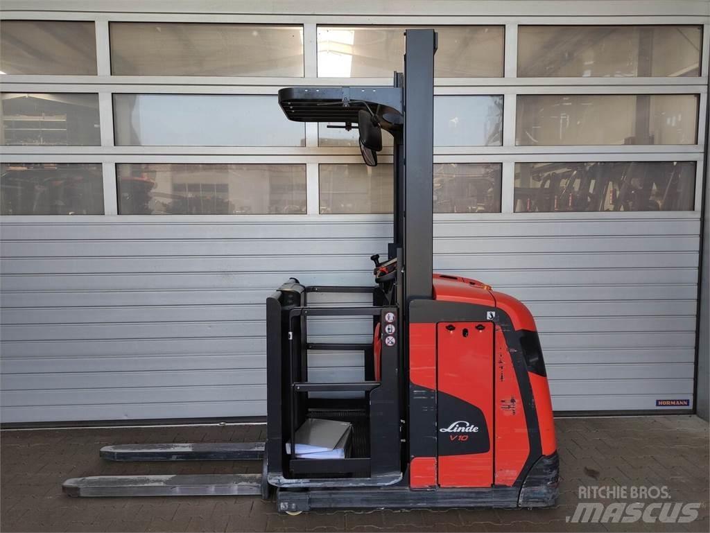 Linde V10-02 Περονοφόρο ανυψωτικό συλλογής παραγγελιών μεγάλου ύψους