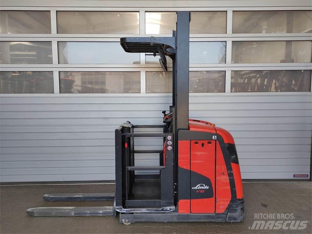 Linde V10-02 Περονοφόρο ανυψωτικό συλλογής παραγγελιών μεγάλου ύψους