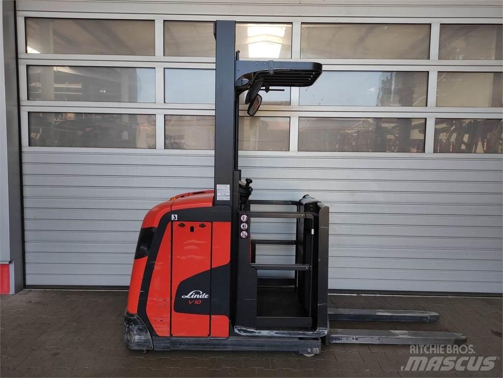 Linde V10-02 Περονοφόρο ανυψωτικό συλλογής παραγγελιών μεγάλου ύψους