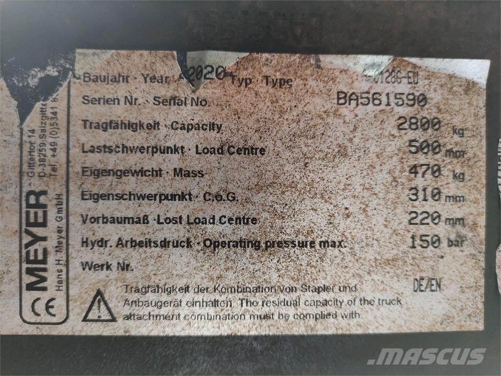 Meyer 3-0128G-EU Εξαρτήματα συγκράτησης δεμάτων