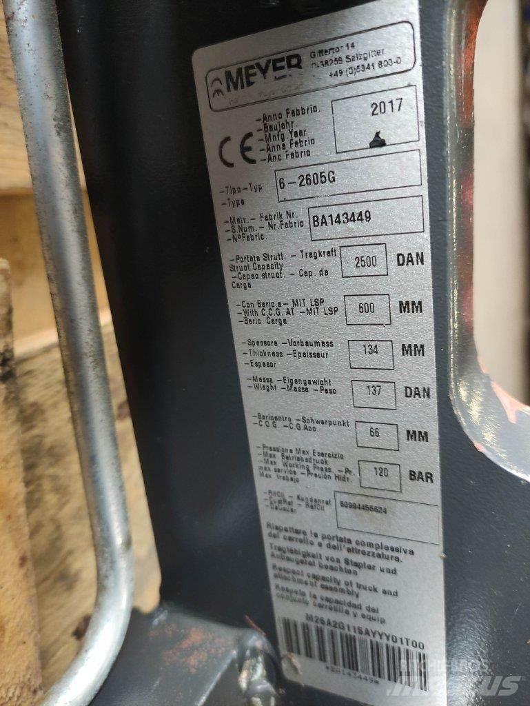 Meyer 6-2605G Χειρισμός Υλικών - Άλλα