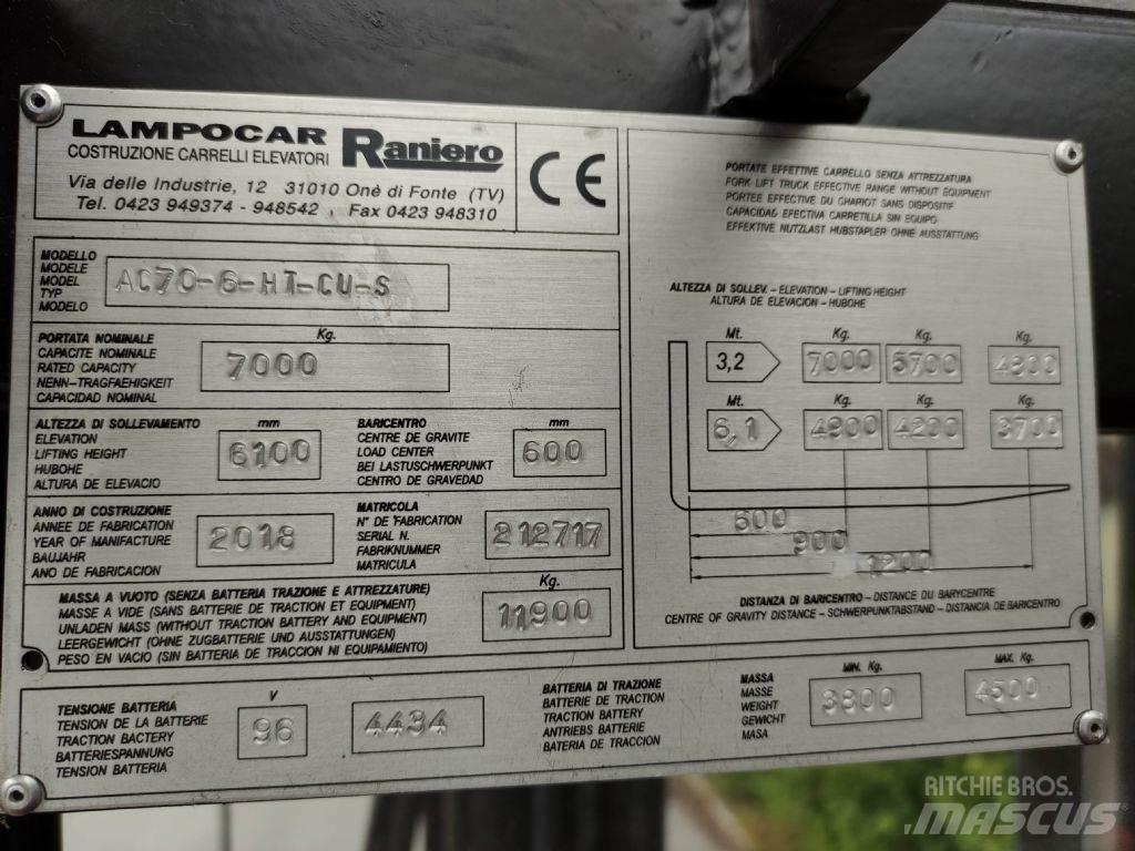 Raniero AC70-6-HT-CU-S Ηλεκτρικά περονοφόρα ανυψωτικά κλαρκ