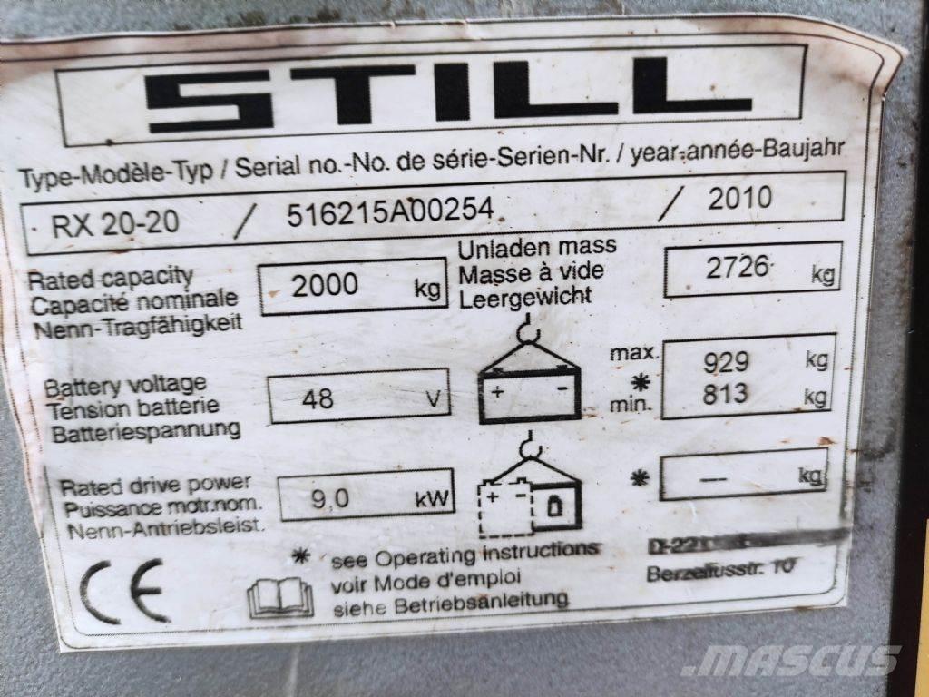 Still RX20-20 Ηλεκτρικά περονοφόρα ανυψωτικά κλαρκ