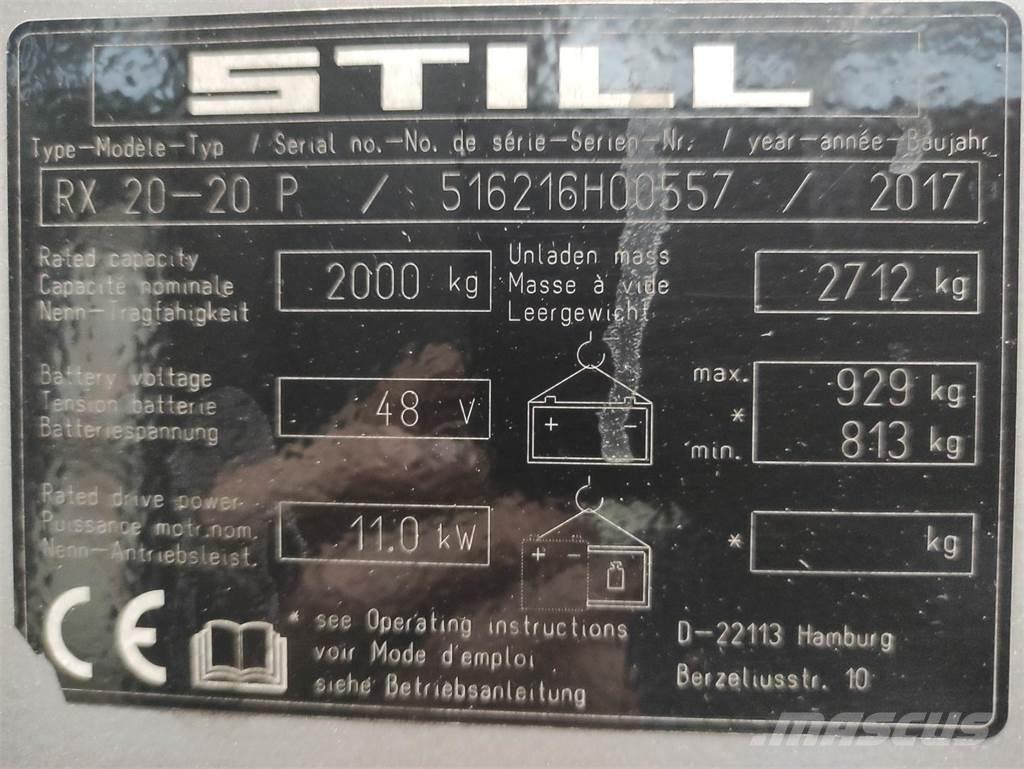 Still RX20-20 P Ηλεκτρικά περονοφόρα ανυψωτικά κλαρκ