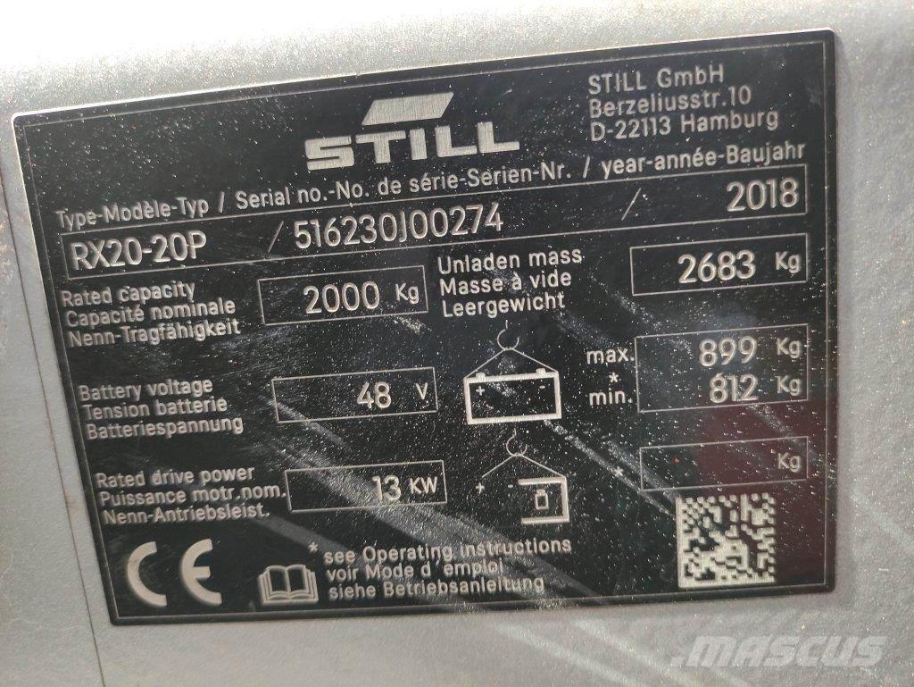 Still RX20-20P Ηλεκτρικά περονοφόρα ανυψωτικά κλαρκ