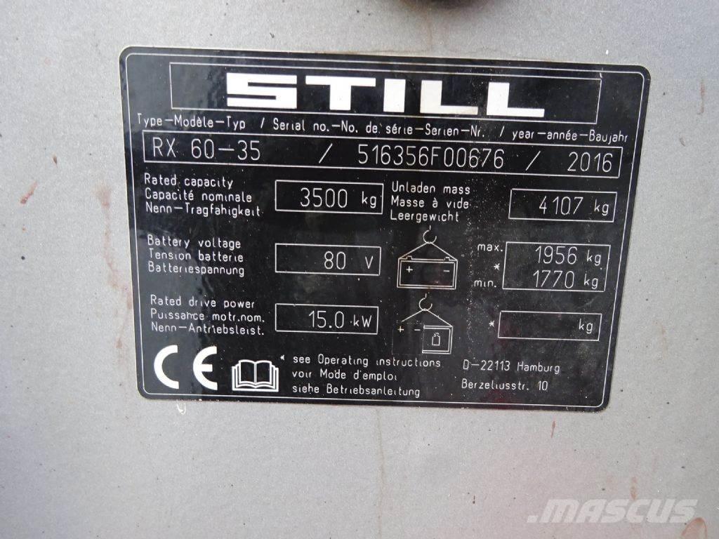 Still RX60-35 Ηλεκτρικά περονοφόρα ανυψωτικά κλαρκ