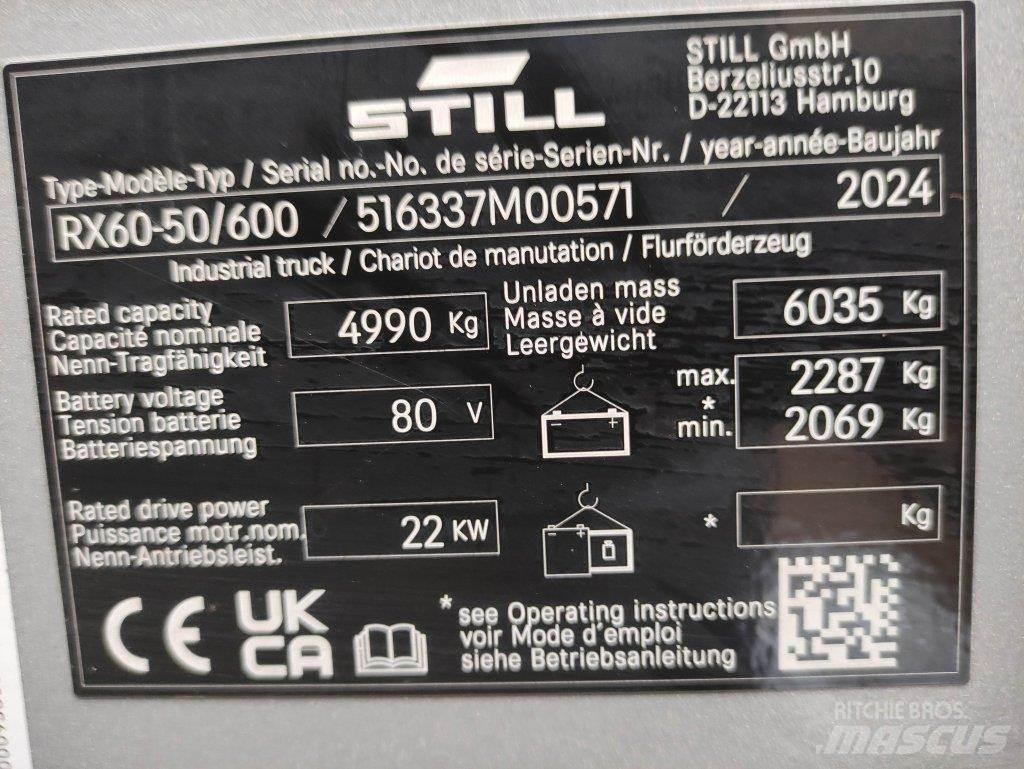 Still RX60-50/600 Ηλεκτρικά περονοφόρα ανυψωτικά κλαρκ