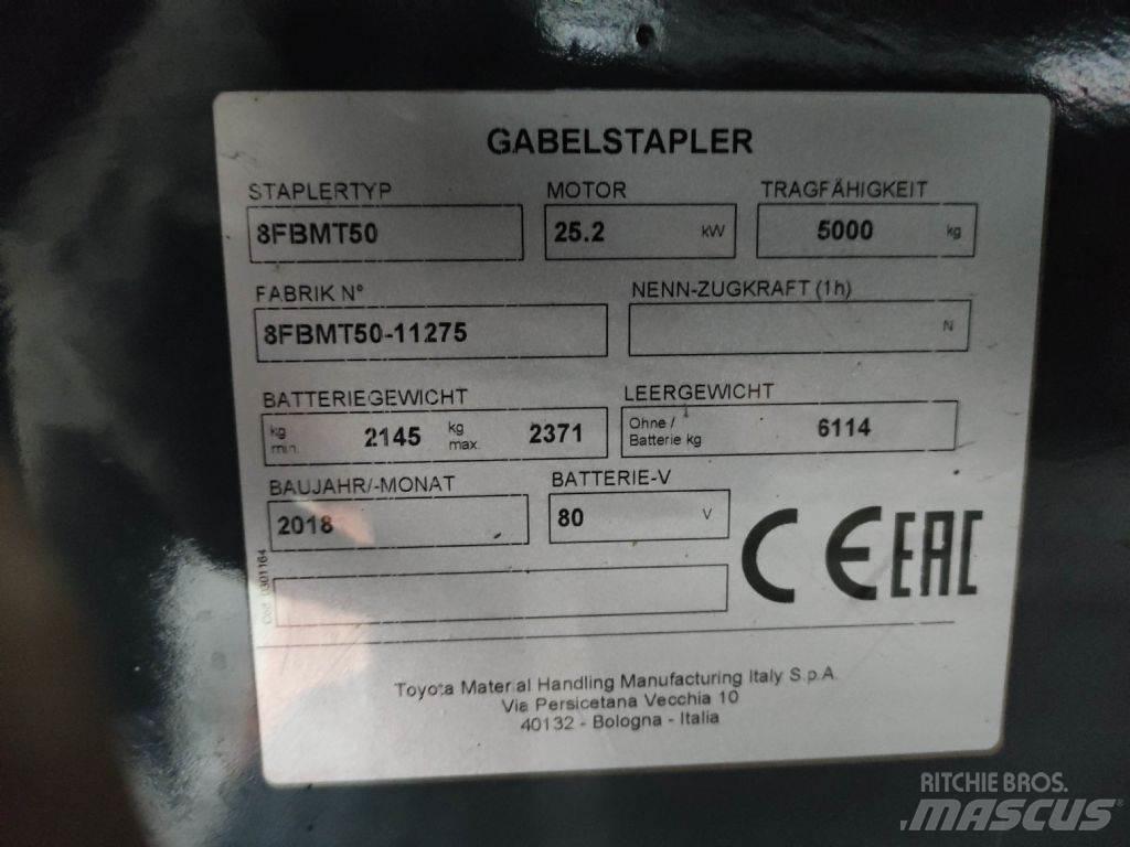 Toyota 8FBMT50 Ηλεκτρικά περονοφόρα ανυψωτικά κλαρκ