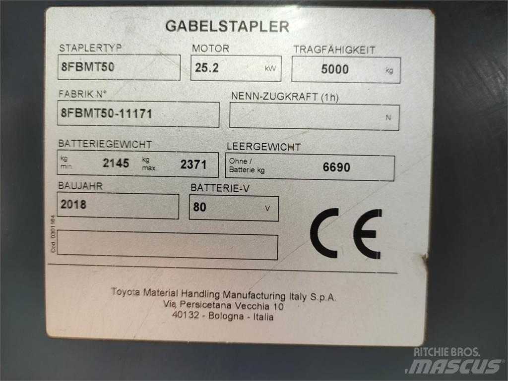 Toyota 8FBMT50 Ηλεκτρικά περονοφόρα ανυψωτικά κλαρκ