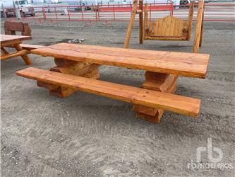 9 ft 6 in Artistic Log Picnic Table