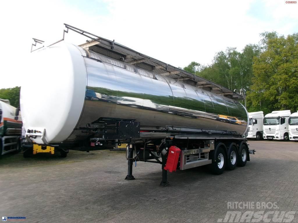 Clayton Chemical tank inox 37.5 m3 / 1 comp + pump Tanker semi-trailers