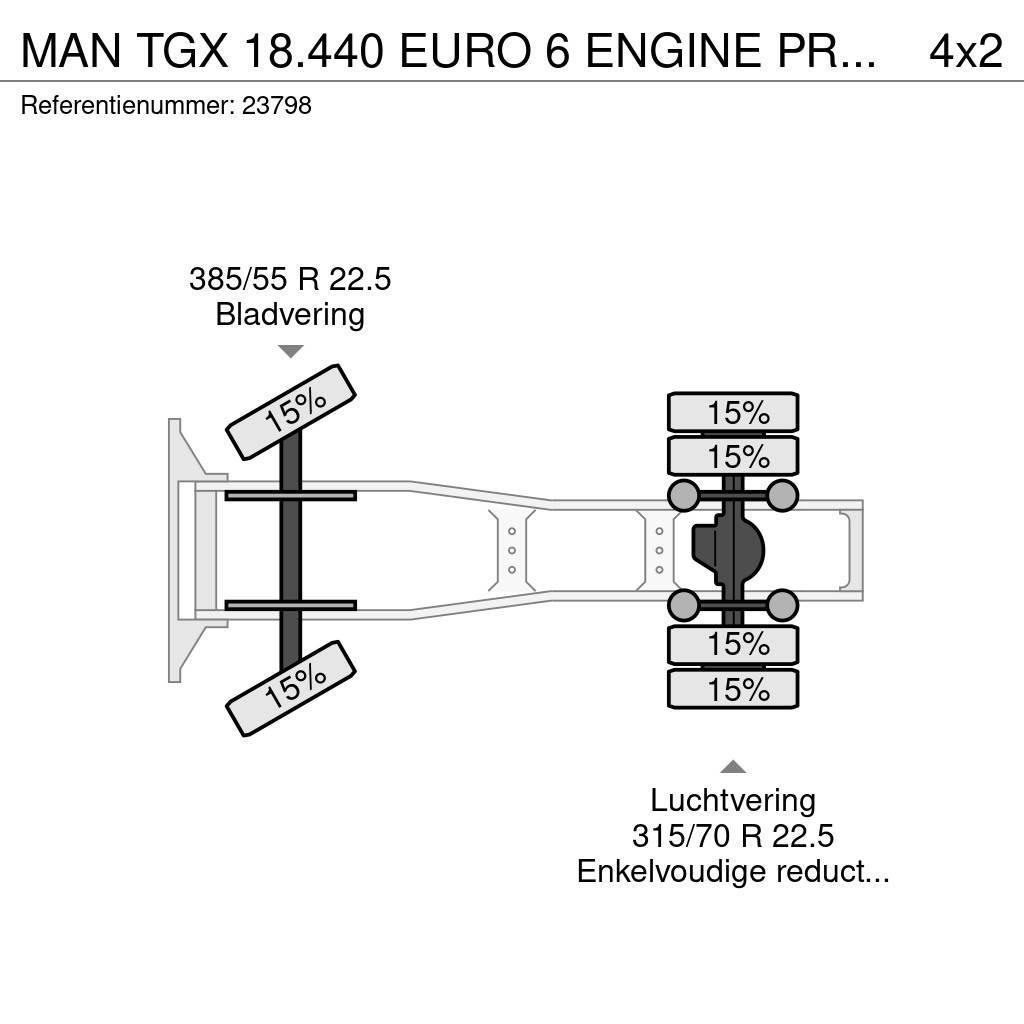 MAN TGX 18.440 EURO 6 ENGINE PROBLEMS Τράκτορες