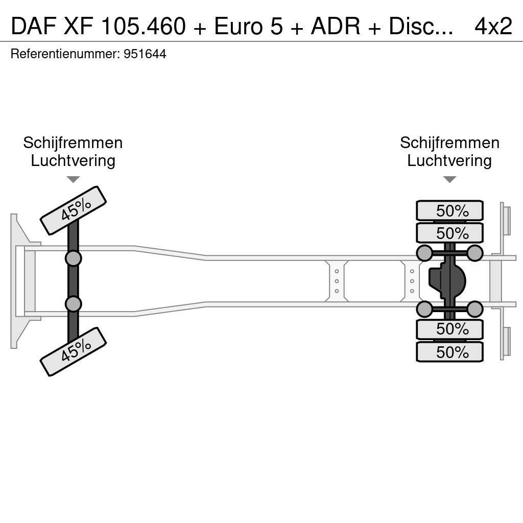 DAF XF 105.460 + Euro 5 + ADR + Discounted from 17.950 Φορτηγά Σασί