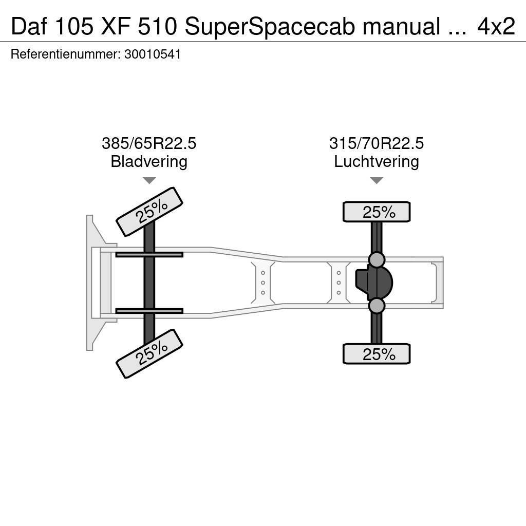DAF 105 XF 510 SuperSpacecab manual intarder Τράκτορες
