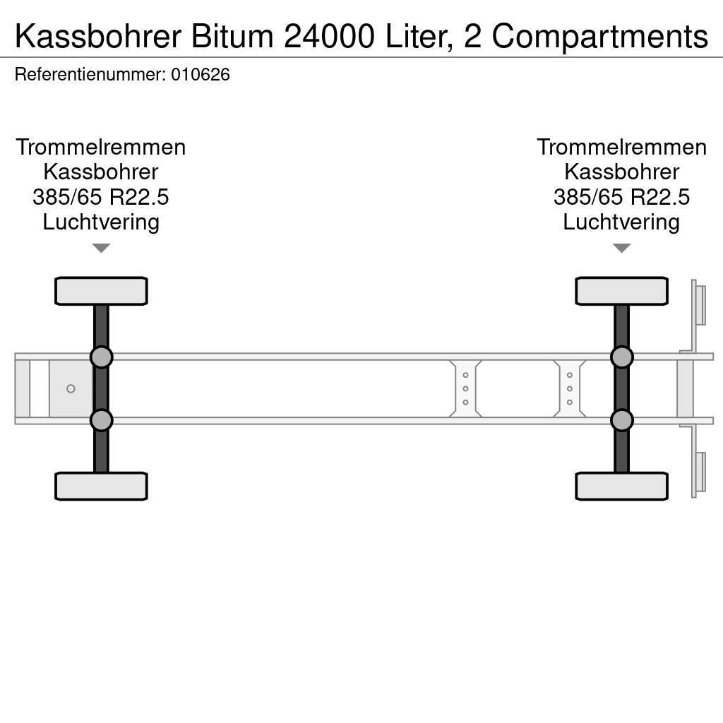 Kässbohrer Bitum 24000 Liter, 2 Compartments Ημιρυμούλκες βυτίων