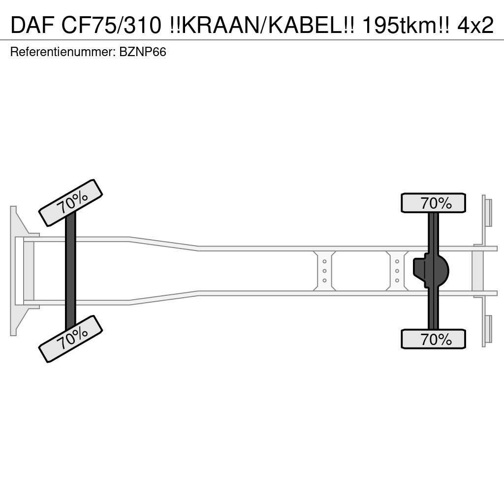 DAF CF75/310 !!KRAAN/KABEL!! 195tkm!! Φορτηγά ανατροπή με γάντζο