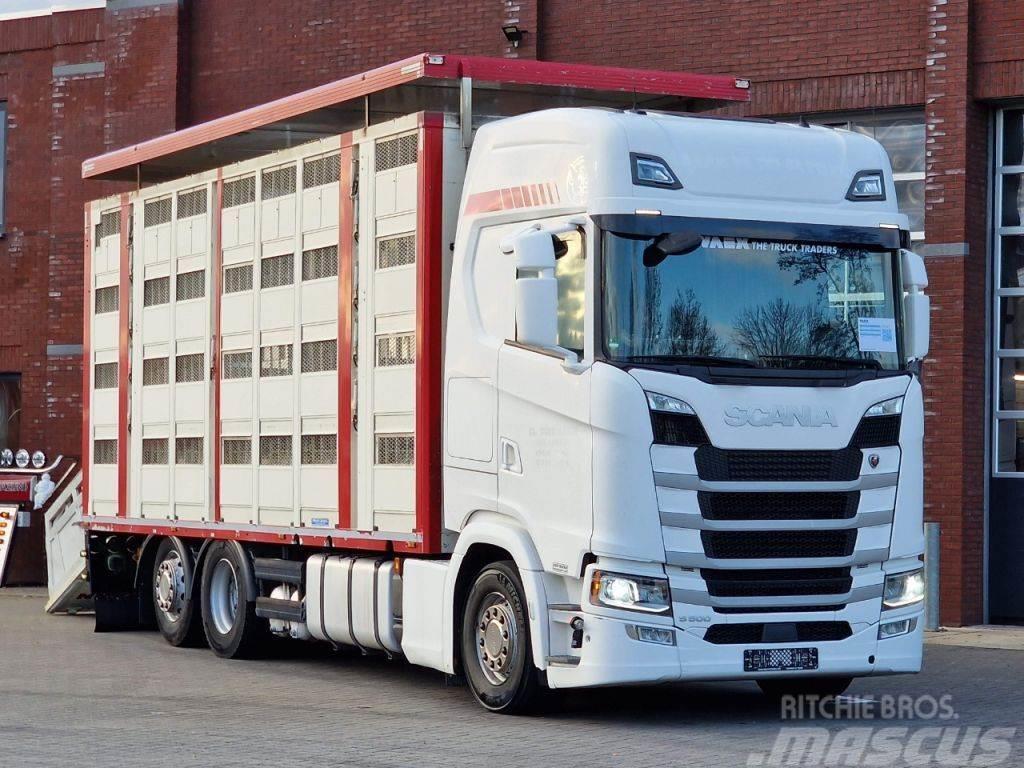 Scania S500 NGS 6x2*4 - Livestock Menke 4 deck 68M2 - Wat Φορτηγά μεταφοράς ζώων