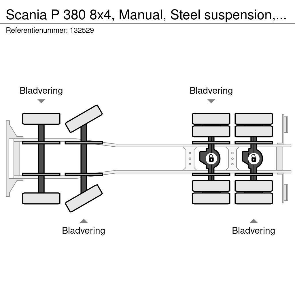 Scania P 380 8x4, Manual, Steel suspension, Liebherr, 9 M Φορτηγά-Μπετονιέρες