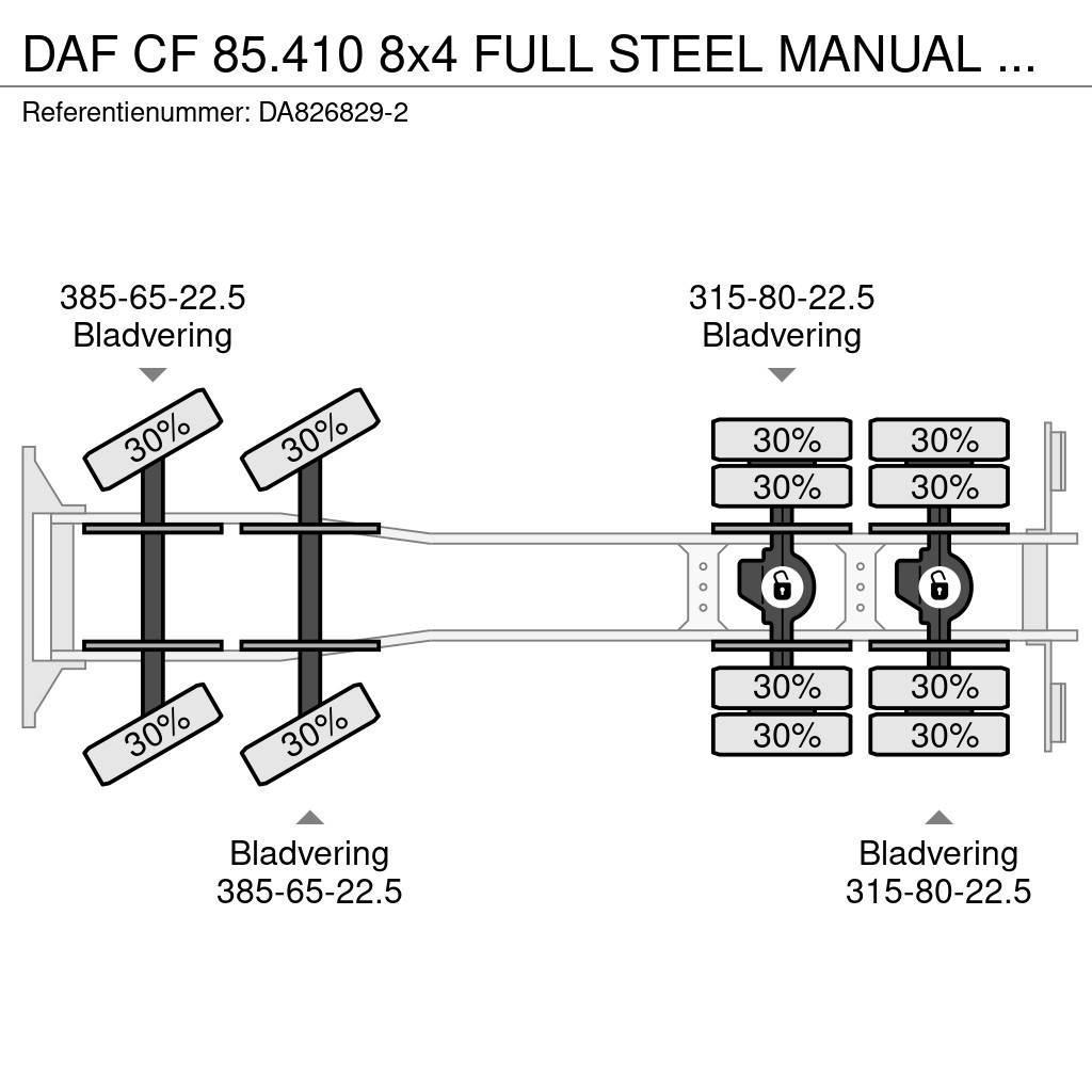DAF CF 85.410 8x4 FULL STEEL MANUAL GEARBOX Φορτηγά Ανατροπή