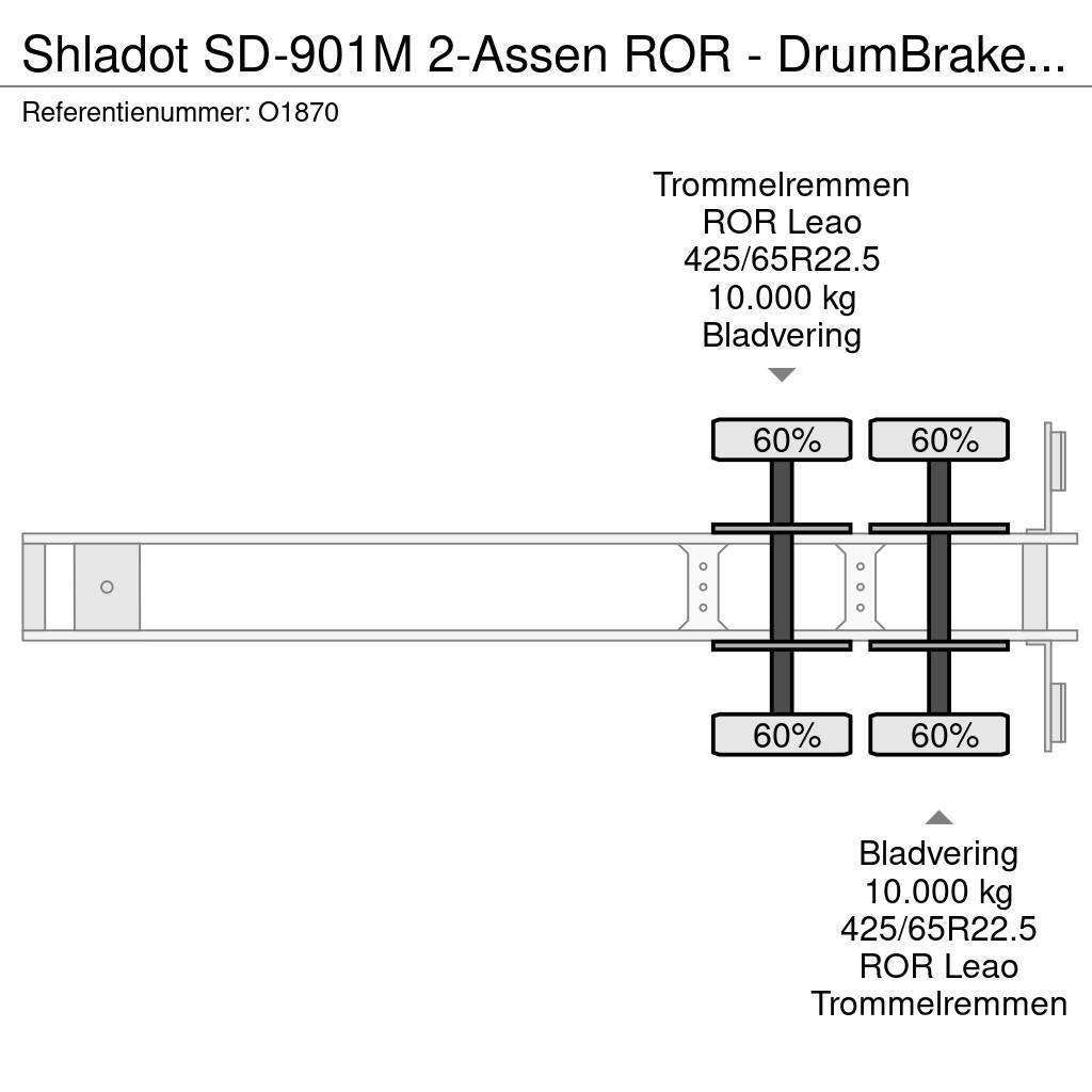  SHLADOT SD-901M 2-Assen ROR - DrumBrakes - SteelSu Ημιρυμούλκες Container