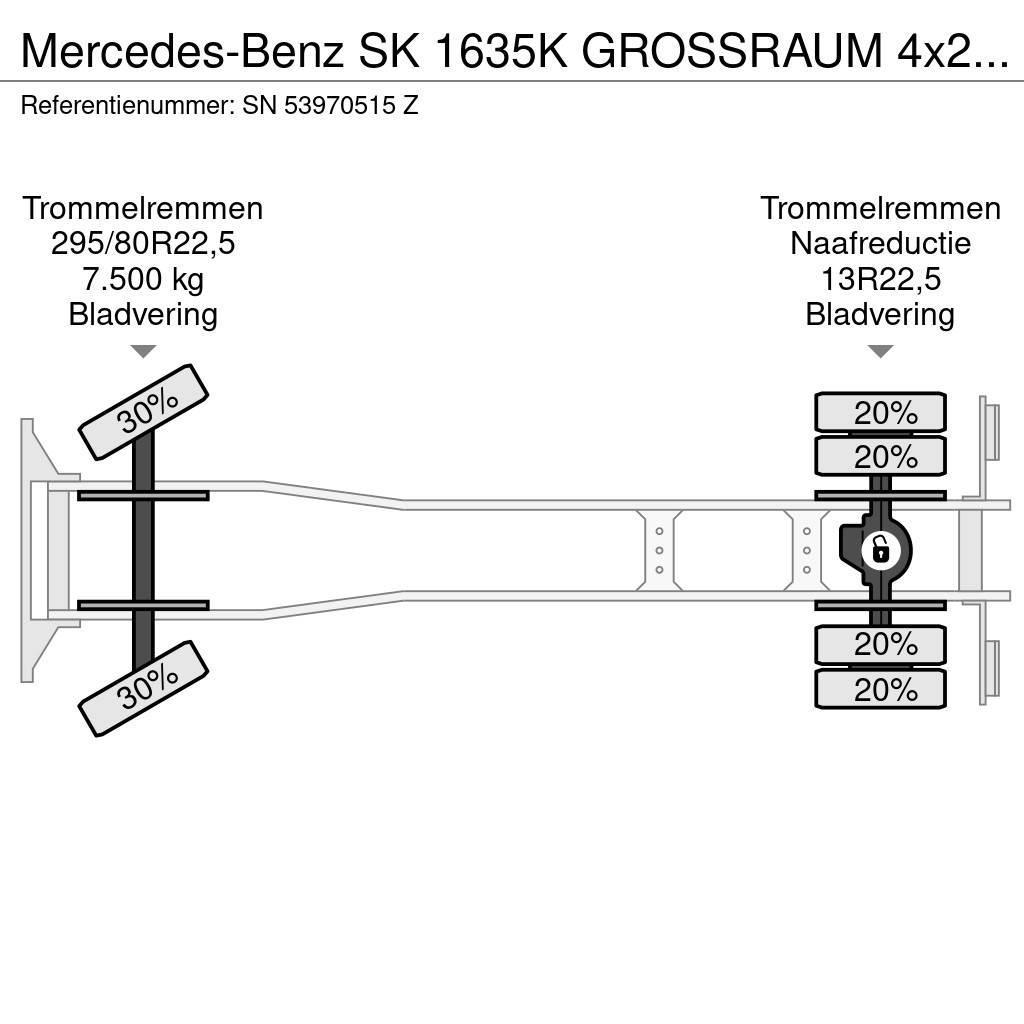 Mercedes-Benz SK 1635K GROSSRAUM 4x2 FULL STEEL CHASSIS (ZF MANU Φορτηγά Kαρότσα με ανοιγόμενα πλαϊνά